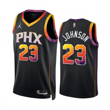 Phoenix Suns Cameron Johnson 23 Jordan 2022-23 Statement Edition Musta Pelipaidat Swingman - Miesten